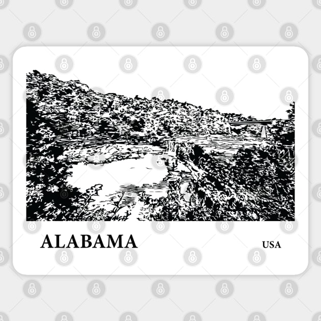 Alabama USA Sticker by Lakeric